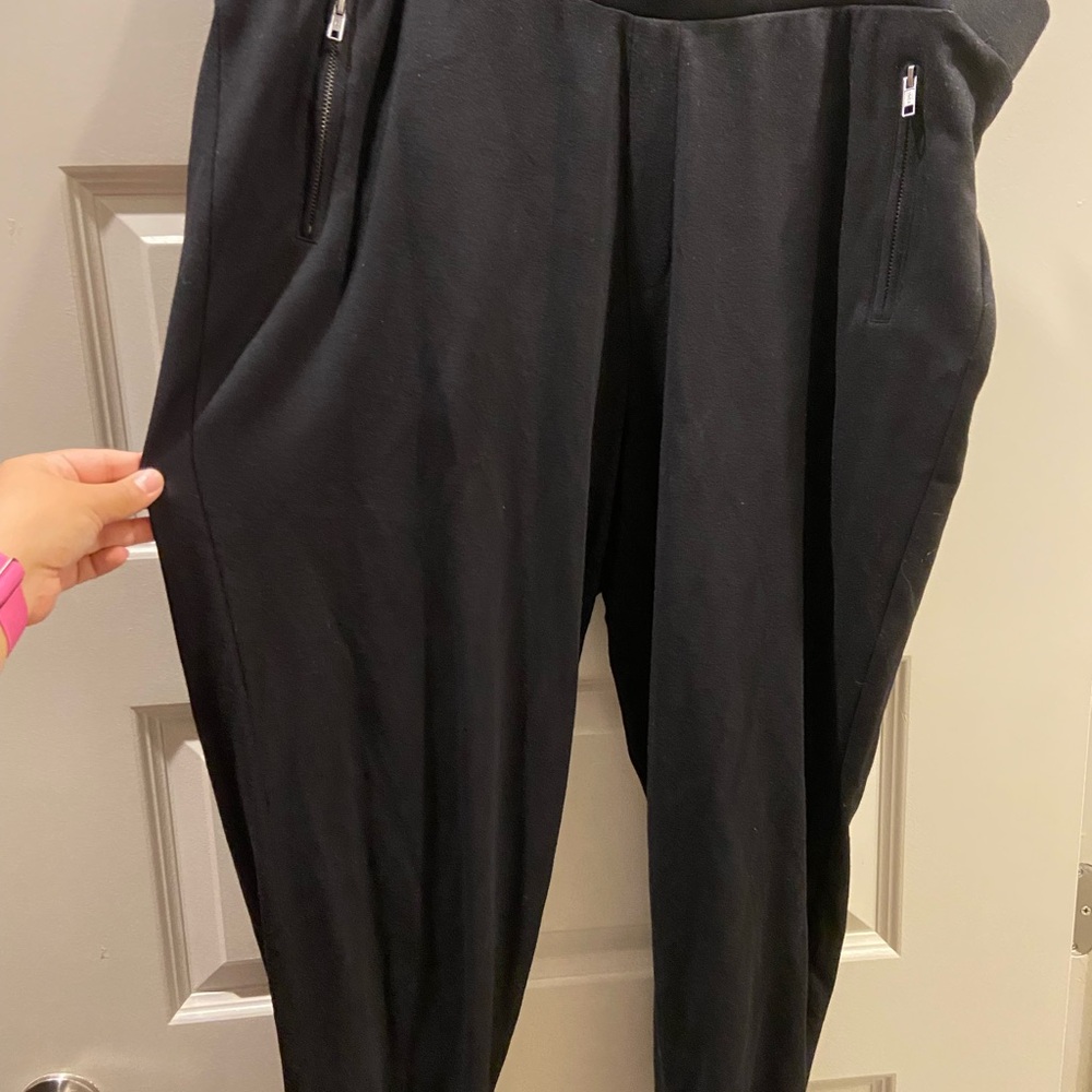 Torrid Black Leggings with Zipper Detail
